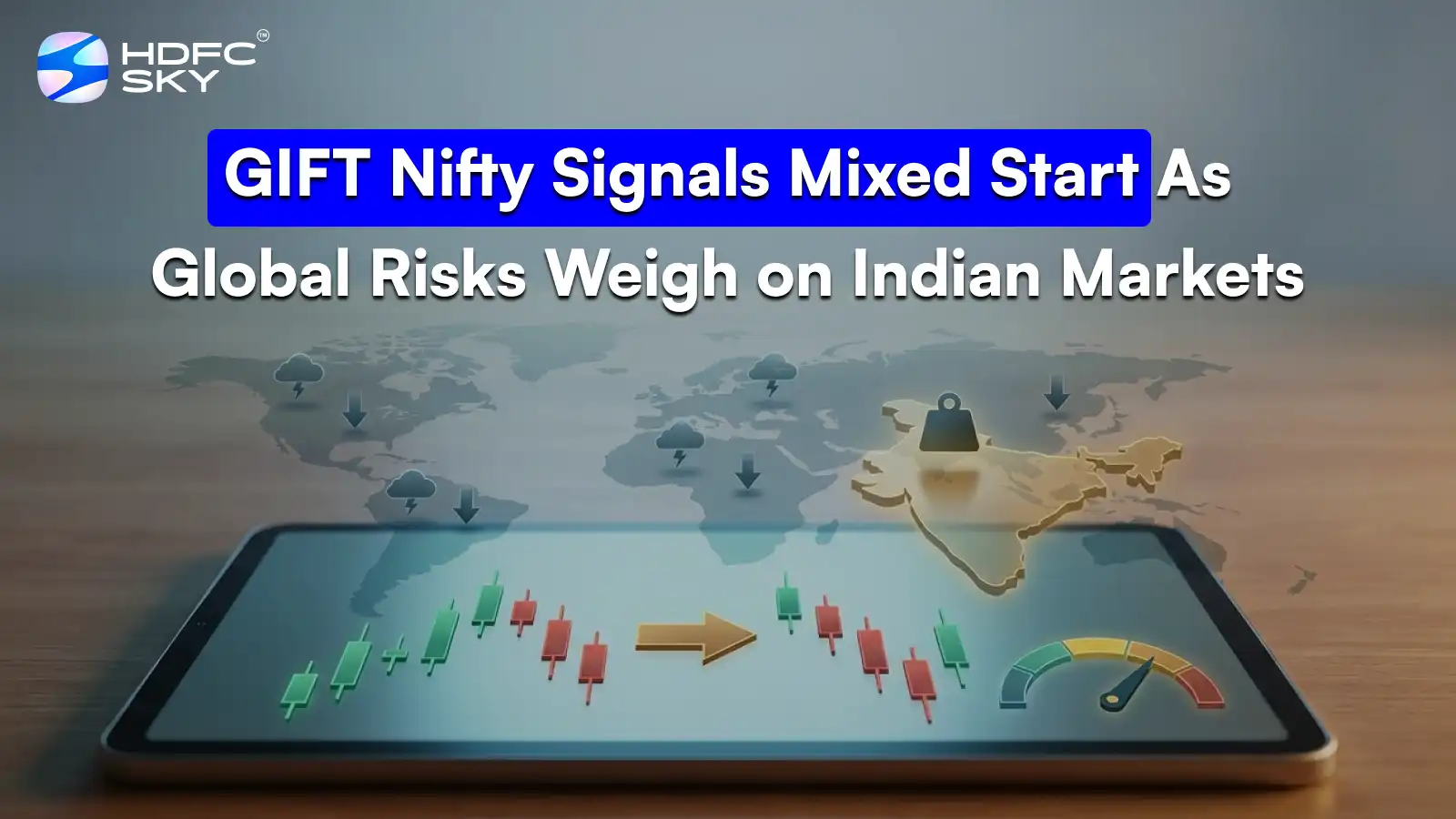 GIFT Nifty Signals Mixed Sta͏r͏t As Glob͏al Risks Weigh on ͏Indian Markets 