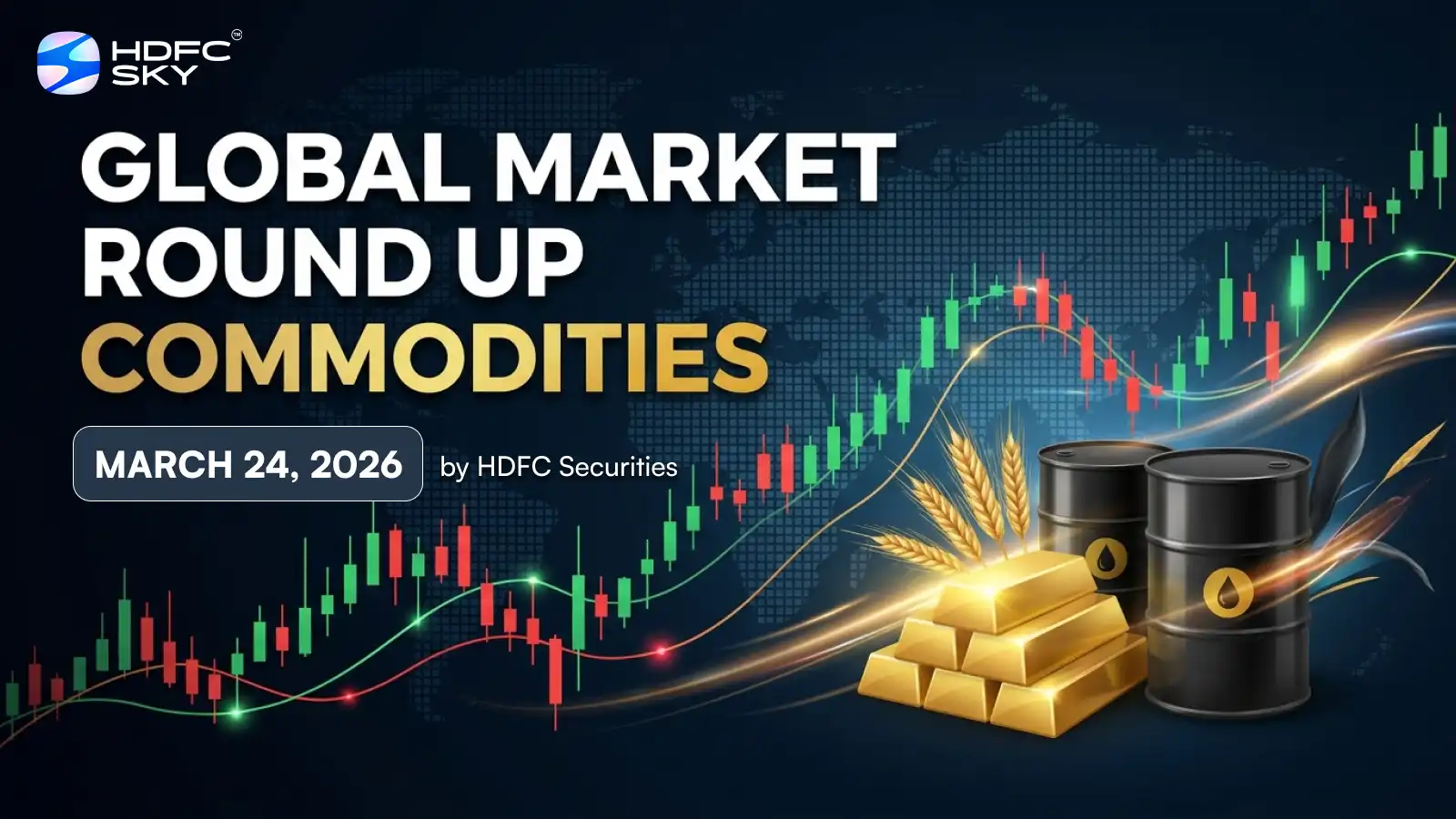 Global Market Round Up on Commodities by HDFC Securities March, 24 2026
