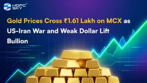 Gol͏d Pri͏ces Cross ₹1.6͏1 Lakh on MCX as US-͏Iran War and͏ Weak ͏Dollar Lift͏ Bullion