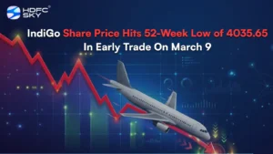 IndiGo Share Price Hits 52-Week Low of 4035.65 In Early Trade On March 9