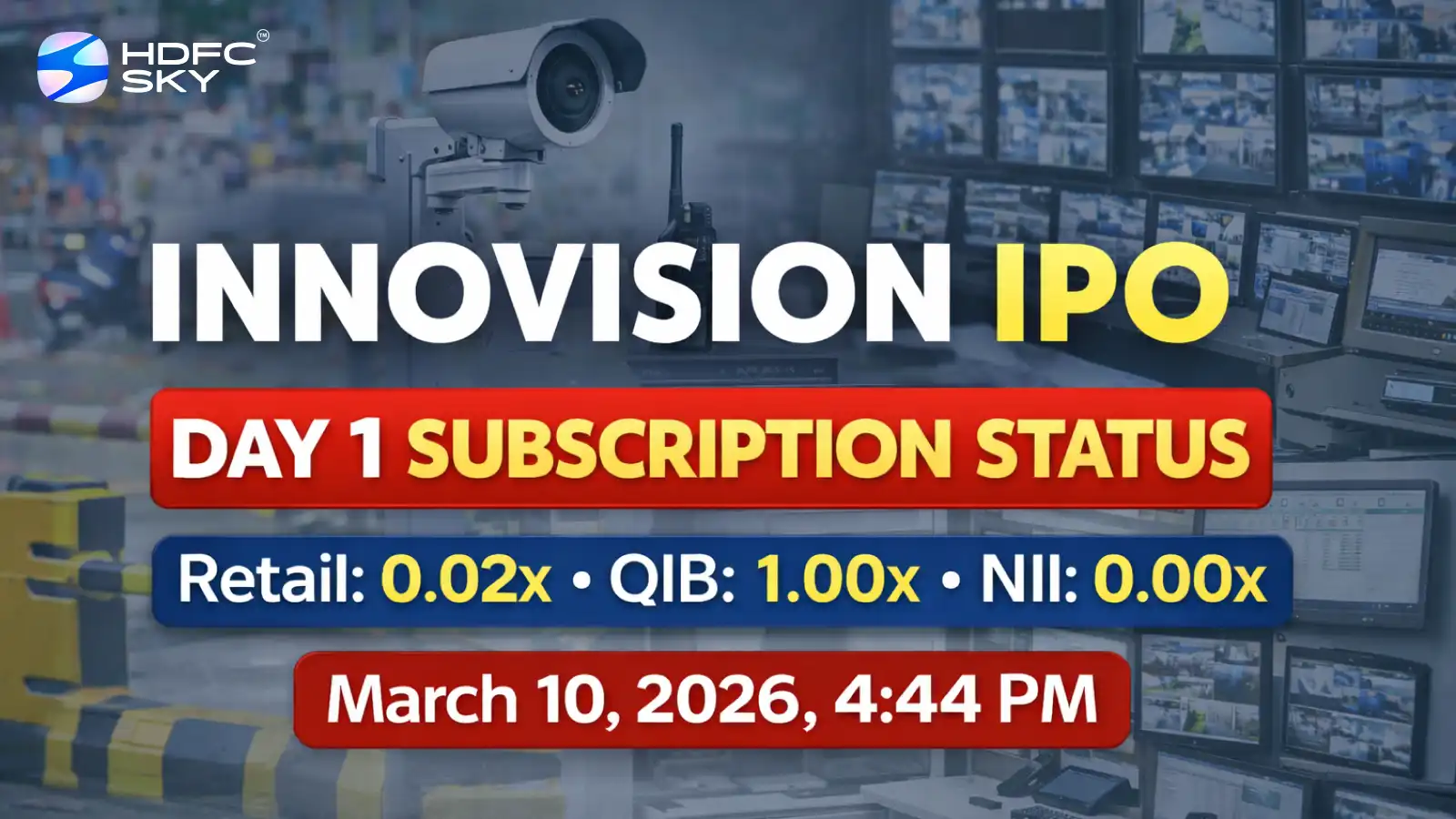 Innovision IPO Day 1 Subscription Status: Issue Subscribed 0.02 Times