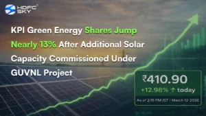 KPI Green Energy Share Price Jump Nearly 13% After Additional Solar Capacity Commissioned Under GUVNL Project