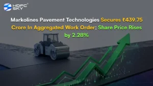 Markolines Pavement Technologies Secures ₹439.75 Crore In Aggregated Work Order; Share Price Rises by 2.28%