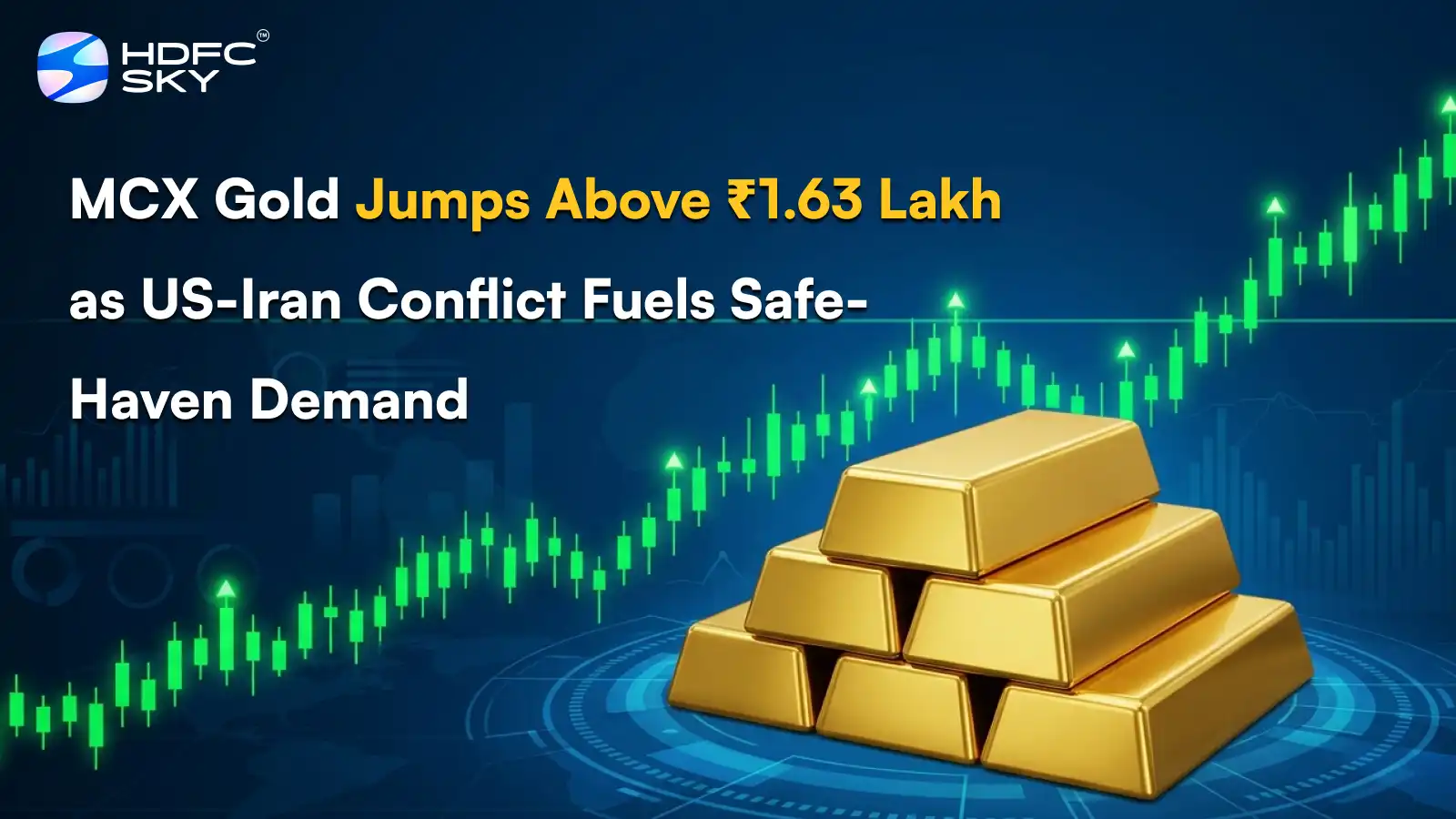 MCX Gold Ju͏m͏psA͏bov͏e ₹1͏.63 L͏akh ͏as US-Iran Con͏flict͏ Fuels Safe-͏Haven De͏mand
