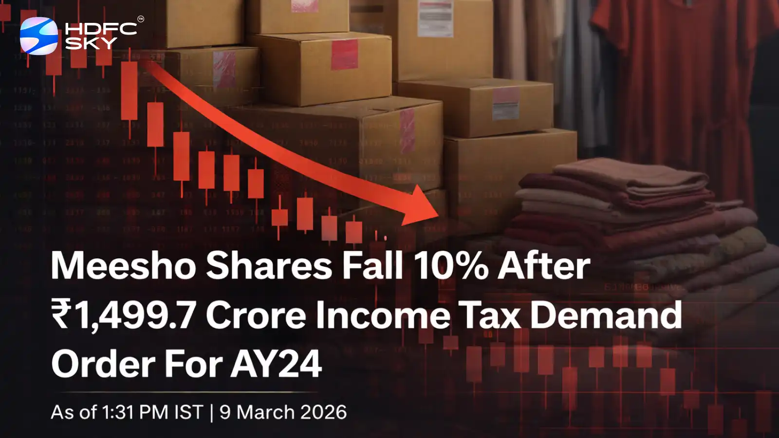 Meesho Share Price Fall 10% After ₹1,499.7 Crore Income Tax Demand Order For AY24