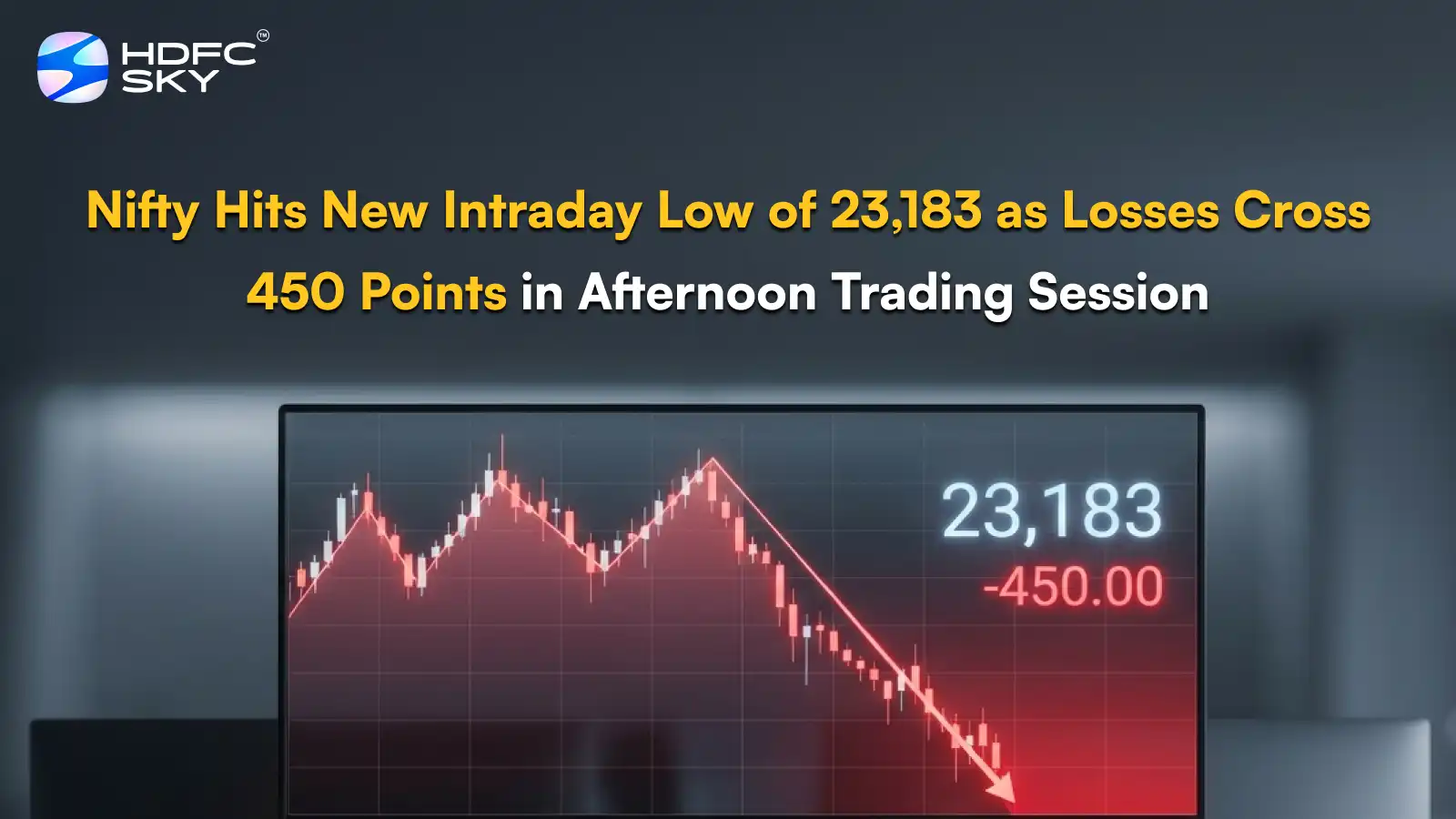 N͏i͏fty Hits New Intrada͏y Low͏ of 23,1͏83 as Losses Cross 45͏0͏ Points in Afterno͏on Trading Session