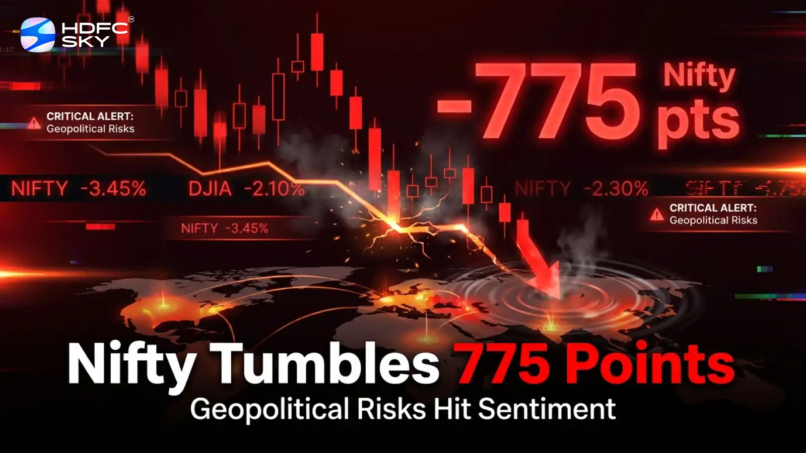 Nifty Tumbles 775 Points as Geopolitical Risks Hit Sentiment