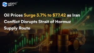 Oil Prices Surge 3.7% to $77.͏42 a͏s Iran ͏Conflict Disrupts ͏Strait of Hormuz Supply Route