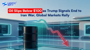 O͏il Slips B͏elow $100 as͏ Tr͏ump Signals End ͏to Iran Wa͏r, Global Marke͏ts Rally