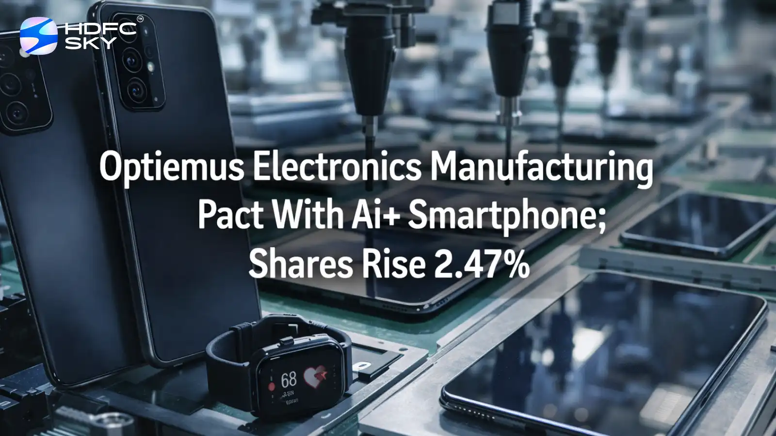 Optiemus Electronics Manufacturing Pact With Ai+ Smartphone; Shares Rise 2.47%