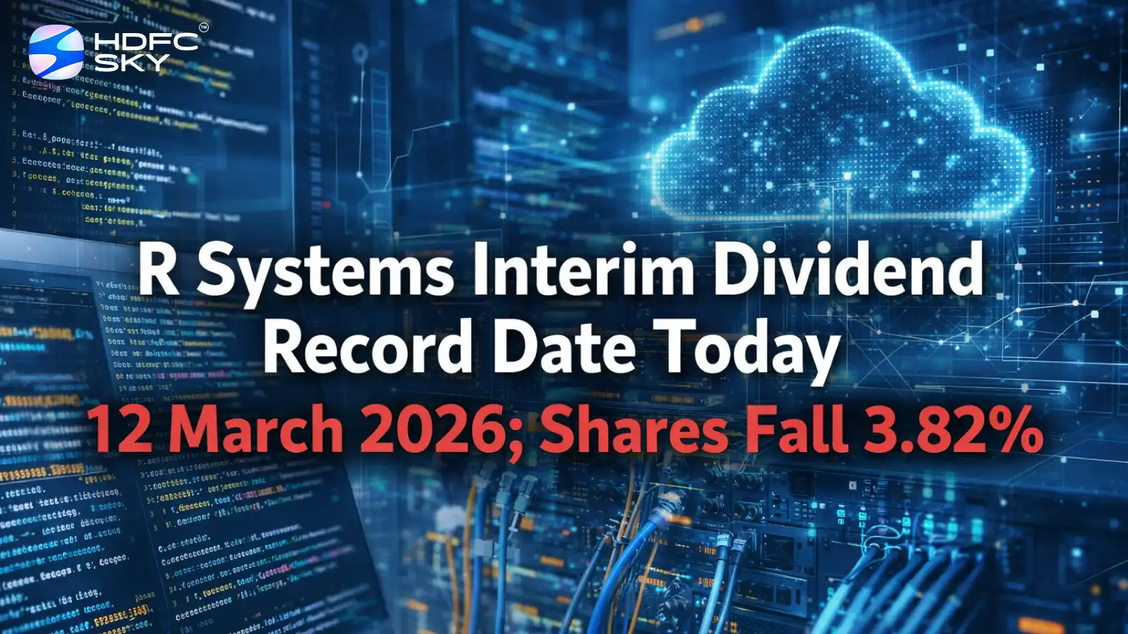 R Systems Fixes March 12 As Interim Dividend Record Date; Shares Fall 3.82%
