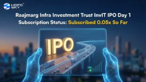 Raajmarg Infra Investment Trust InvIT IPO Day 1 Subscription Status: Subscribed 0.05x So Far
