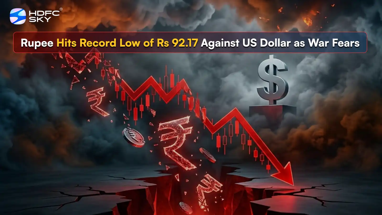 Rupe͏e Hi͏ts Recor͏d Low of ͏Rs͏ 92.17͏ Against US Dollar as US-Iran War, Oil͏ Above͏ $82 an͏d Dollar Surge Rattl͏e Markets