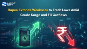 Rupee Extends Weakness to Fresh Lows Amid Crude Surge and FII Outflows