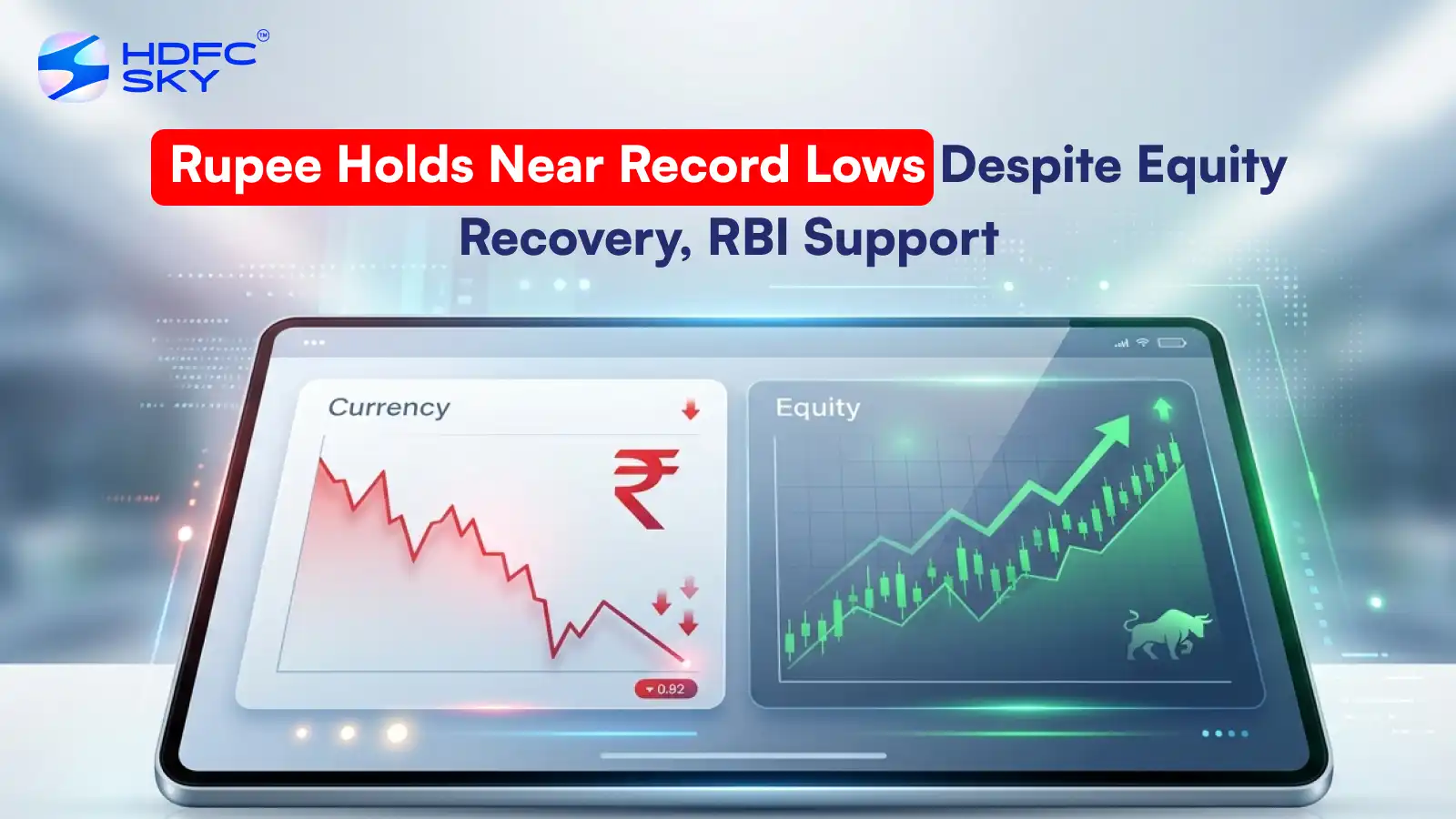 Rupee Holds Near Record Lows Despite Equity Recovery, RBI Support