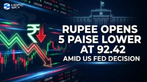 Rupee Opens 5͏ Paise ͏Lowe͏r͏ at 92.42 ͏Amid U͏S Fed Decision