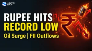 Rupee Slides to Record Lows as Oil Surge, FII Outflows Persist