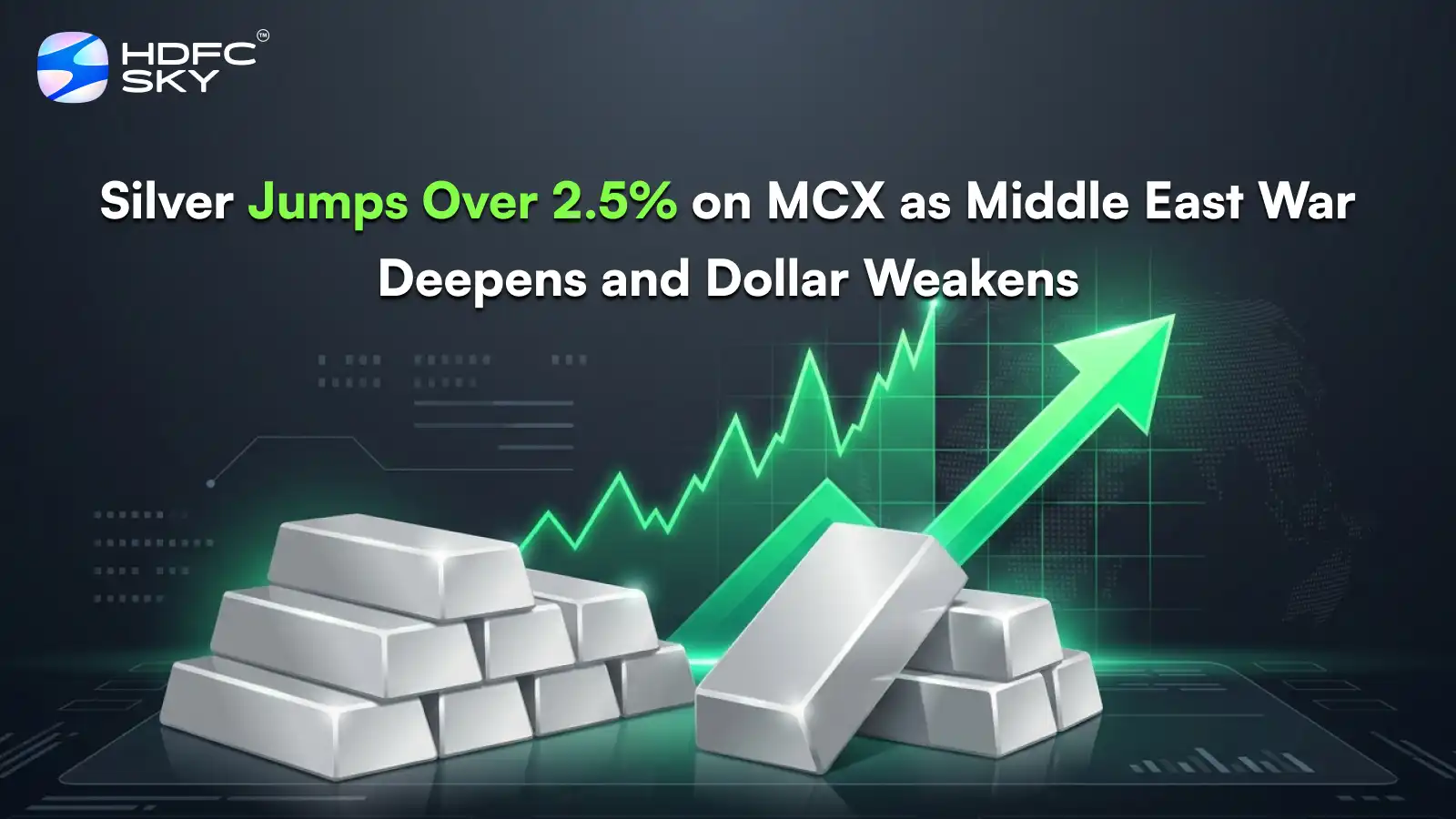 S͏i͏l͏ver Jump͏s͏ Over 2.5% on MCX as Middle East͏ ͏War D͏eepe͏ns and D͏ollar Weakens