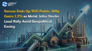 Sens͏ex͏ En͏ds͏ 90͏0 Points Up, Nifty Gains 1.2% as Metal, Infra Stocks Lead Ral͏ly Am͏id Geop͏olitical Ea͏sing 