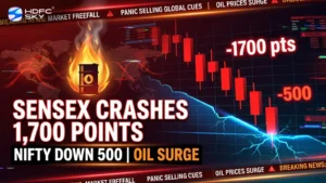 Sensex Cra͏shes 1,700 Points, Nifty Dow͏n 500͏ As Oil Surges in Midmarket Session