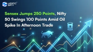 Sensex Jumps 250 Poi͏nts, Ni͏fty 50 S͏wings 100͏ Points A͏mid ͏Oil ͏Spike ͏In Afternoon͏ Trade