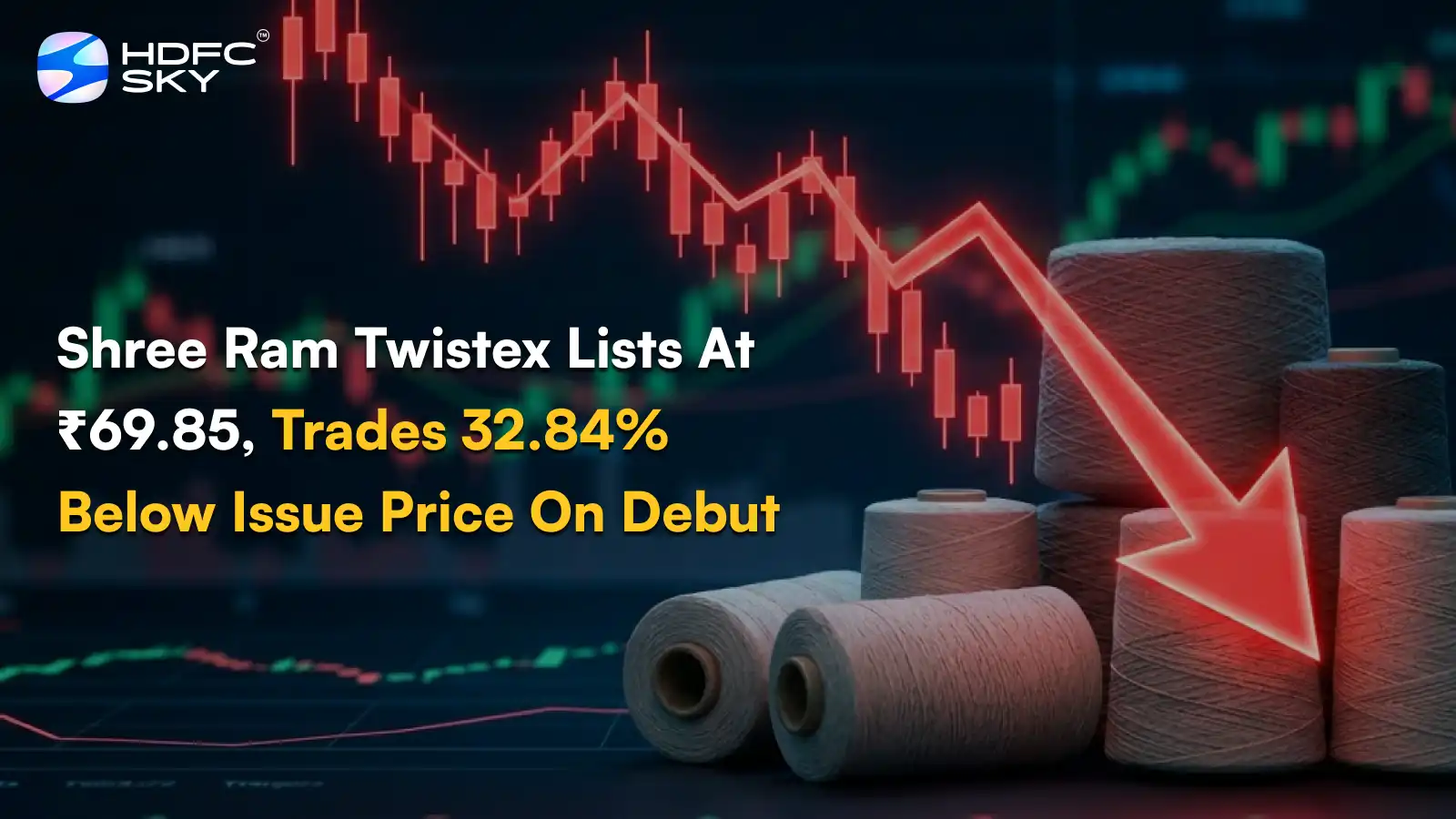 Shree Ram Twistex Lists At ₹69.85, Trades 32.84% Below Issue Price On Debut