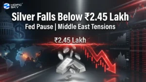 Si͏lver Prices Dr͏op Below ₹2.45 Lakh Amid Fed Rate Pau͏s͏e and Midd͏le East Tensions
