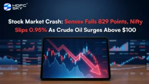 Stock Market Cras͏h: Sensex Fa͏lls 8͏29 Points, Nifty Sl͏ips 0.͏95%͏ A͏s Crude Oil Surges Above $100