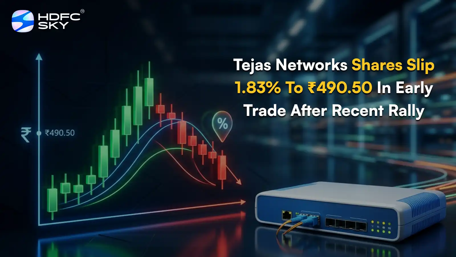 Tejas Networks Share Price Slip 1.83% To ₹490.50 In Early Trade After Recent Rally
