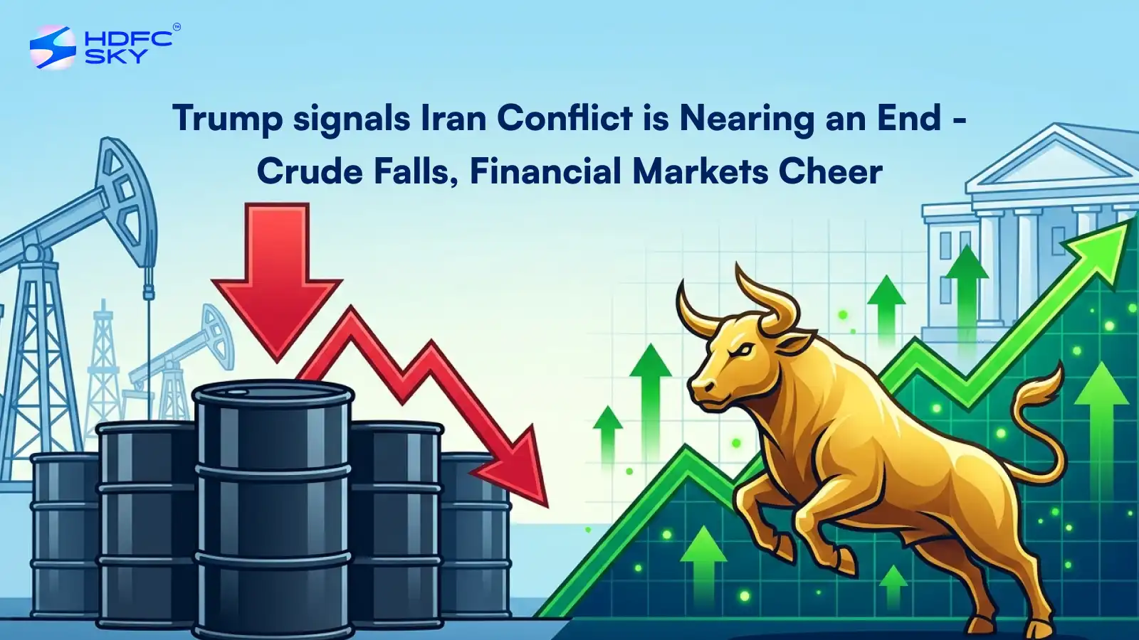 Trump signals Iran Conflict is Nearing an End - Crude Falls, Financial Markets Cheer