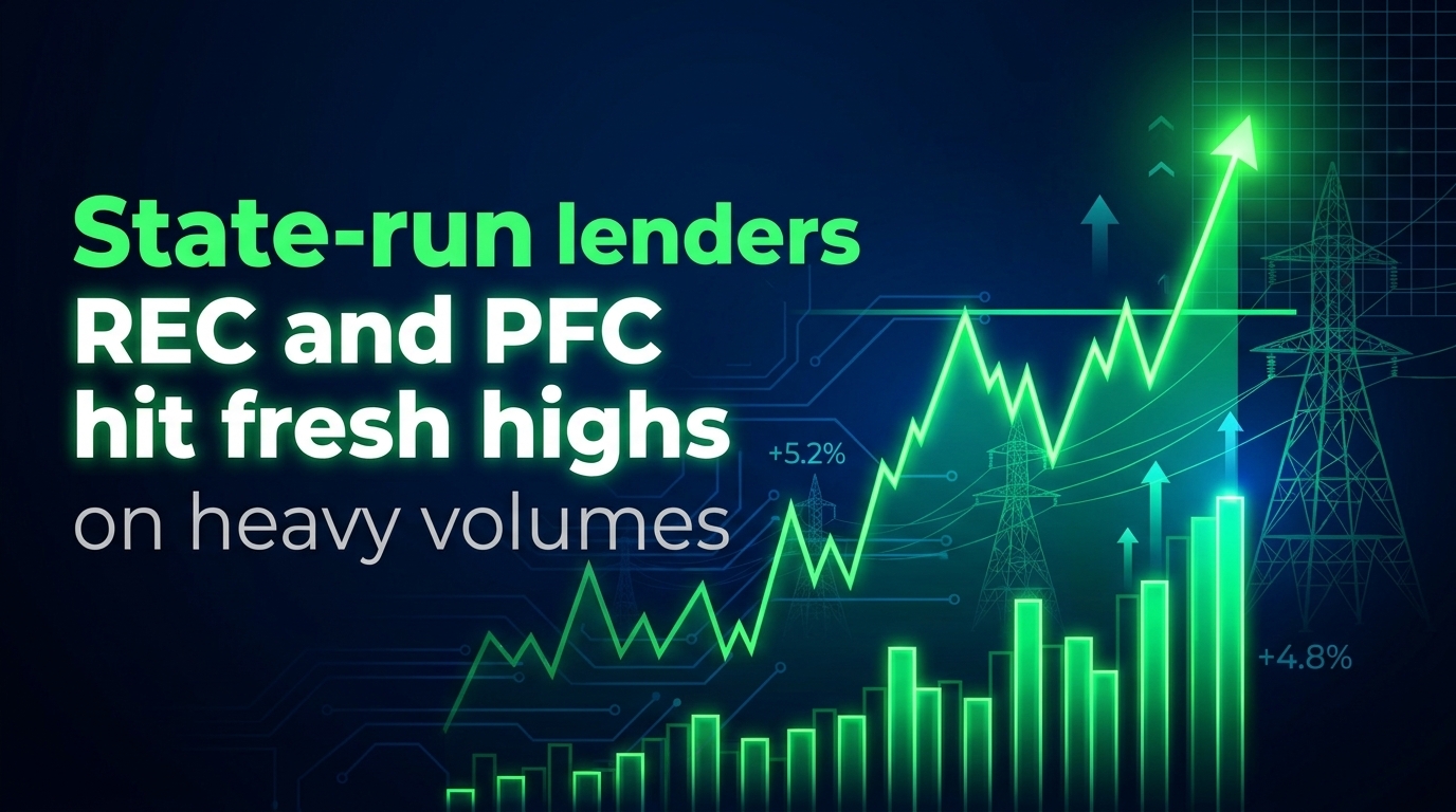 State-Run Lenders REC and PFC Hit Fresh Highs on Heavy Volumes