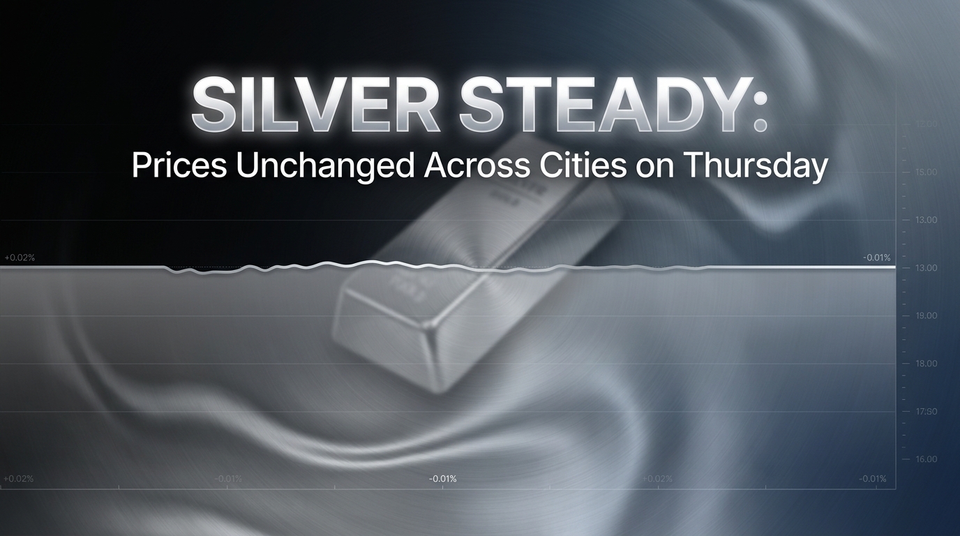 Silver Steady: Prices Unchanged Across Cities on Thursday
