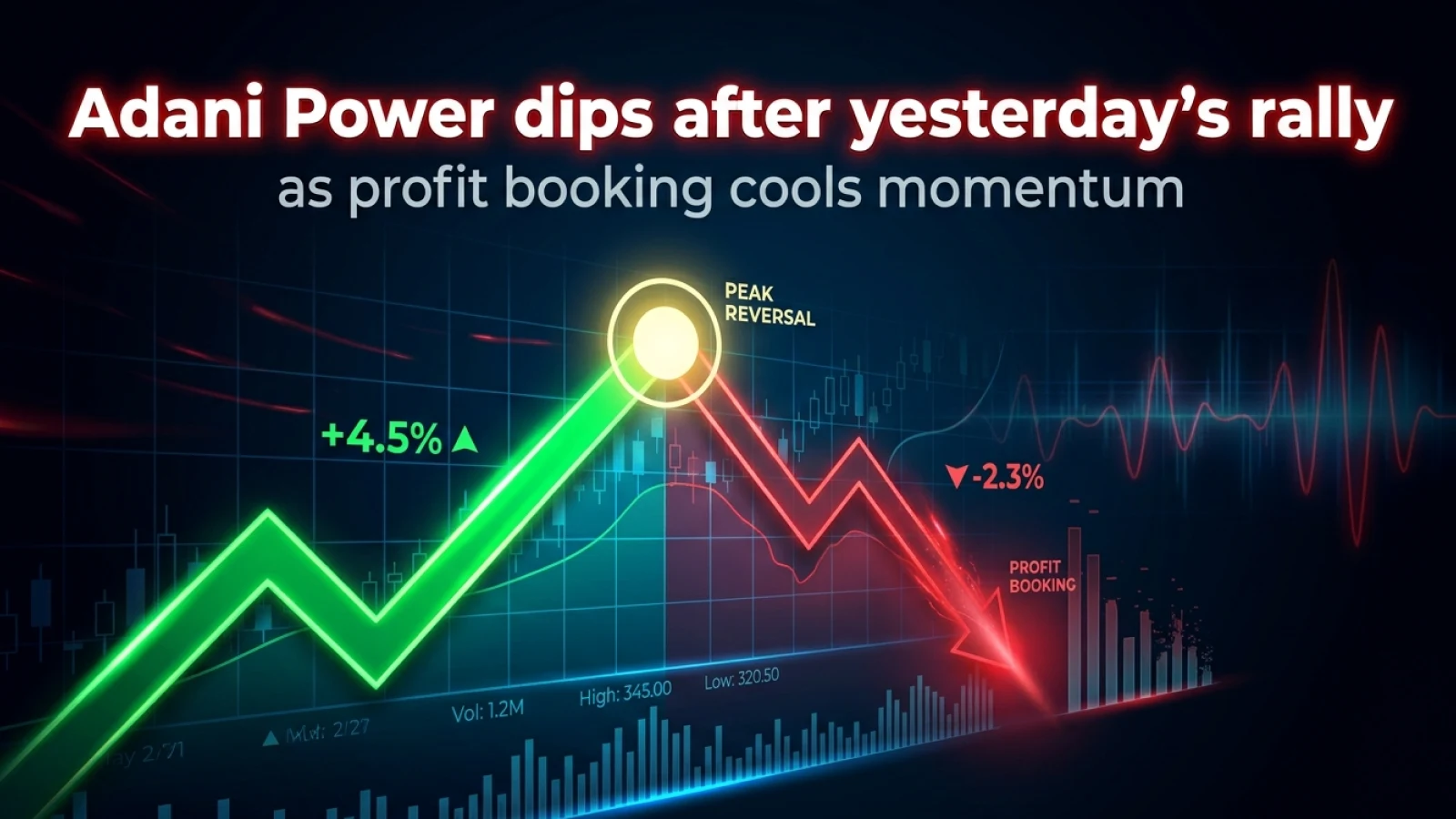 Adani Power Dips After Yesterday’s Rally As Profit Booking Cools Momentum