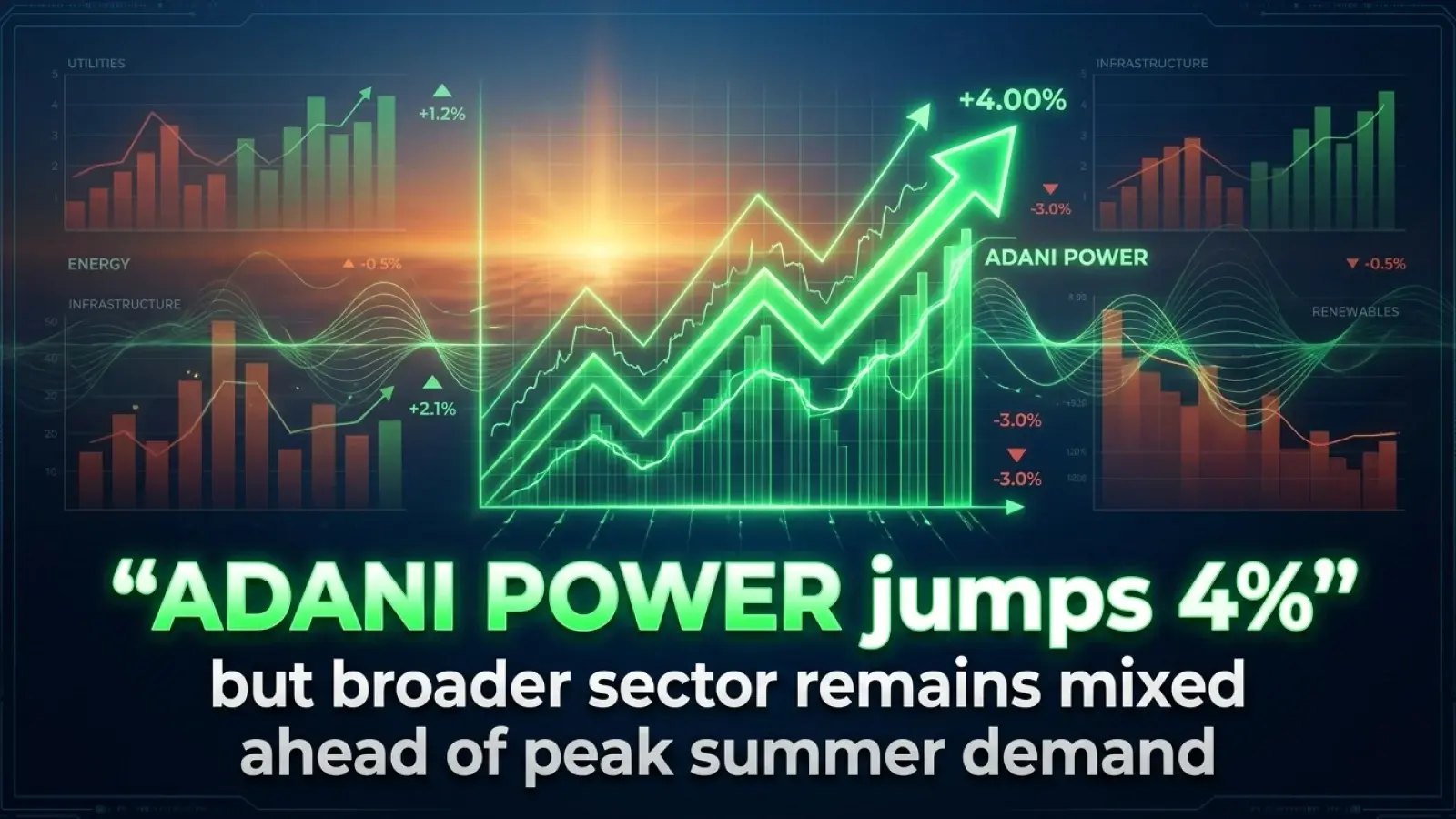 Adani Power Jumps 4% but Broader Sector Remains Mixed Ahead of Peak Summer Demand