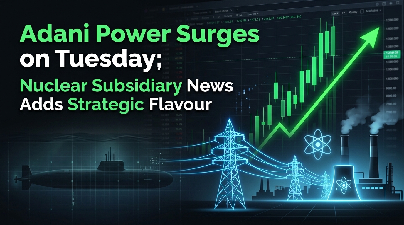 Adani Power Surges on Tuesday; Nuclear Subsidiary News Adds Strategic Flavour