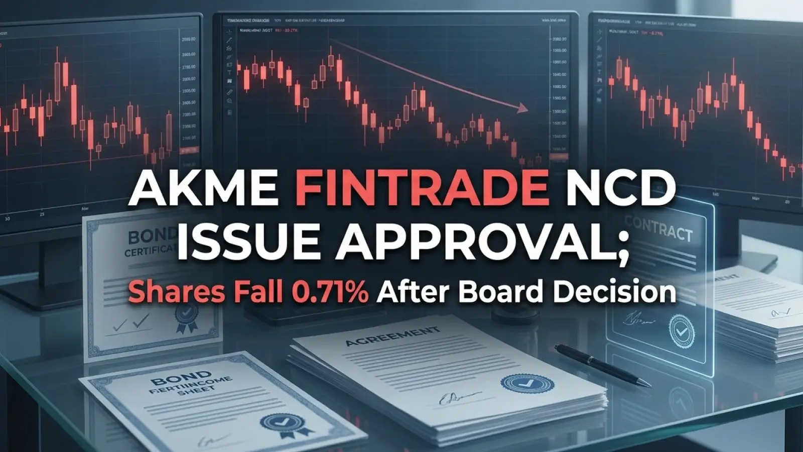 Akme Fintrade NCD Issue Approval; Shares Down 0.71% 