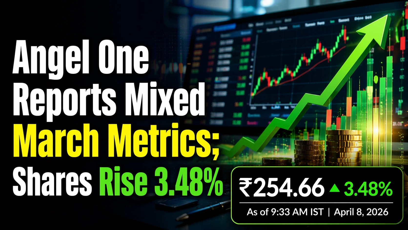 Angel One Reports Mixed March Metrics; Shares Rise 3.48%