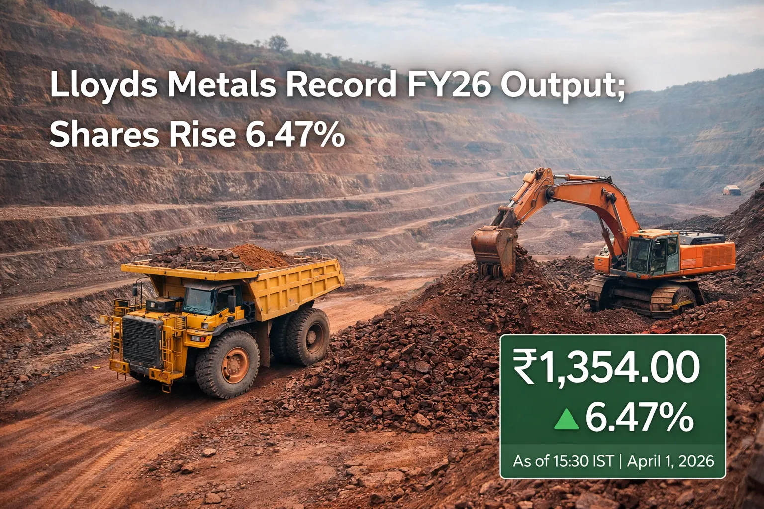 Lloyds Metals Record FY26 Output; Shares Rise 6.47%