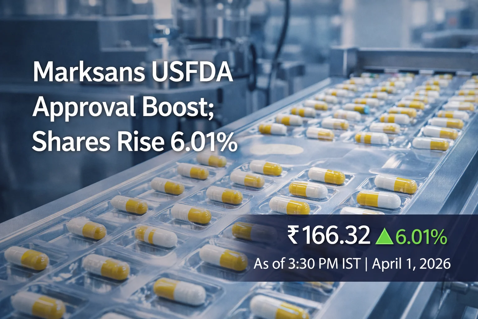 Marksans USFDA Approval Boost; Shares Rise 6.01%