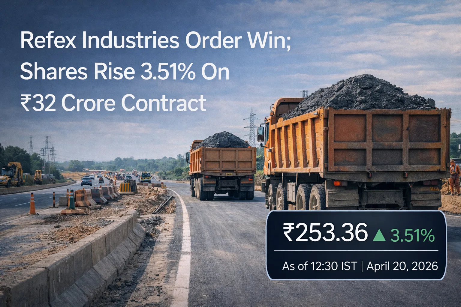 Refex Industries Order Win; Shares Rise 3.51% On ₹32 Crore Contract