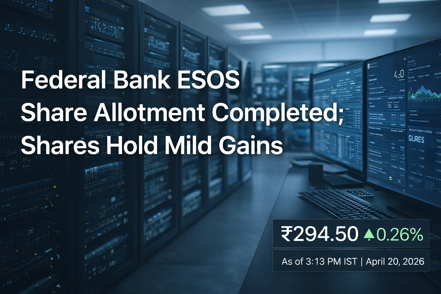 Federal Bank ESOS Share Allotment Completed; Shares Hold Mild Gains 