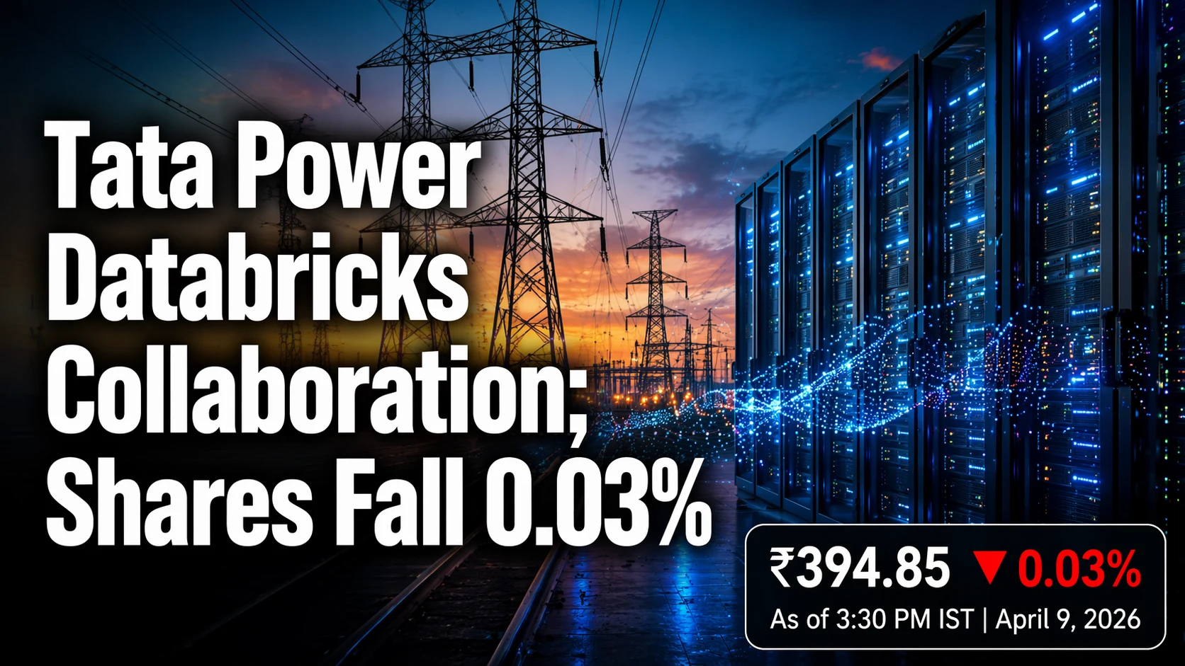 Tata Power Databricks Collaboration; Shares Fall 0.03%