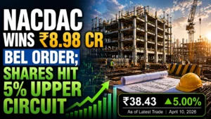 NACDAC Wins ₹8.98 Cr BEL Order; Shares Hit 5% Upper Circuit