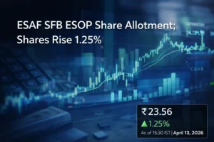 ESAF SFB ESOP Share Allotment; Shares Rise 1.25%