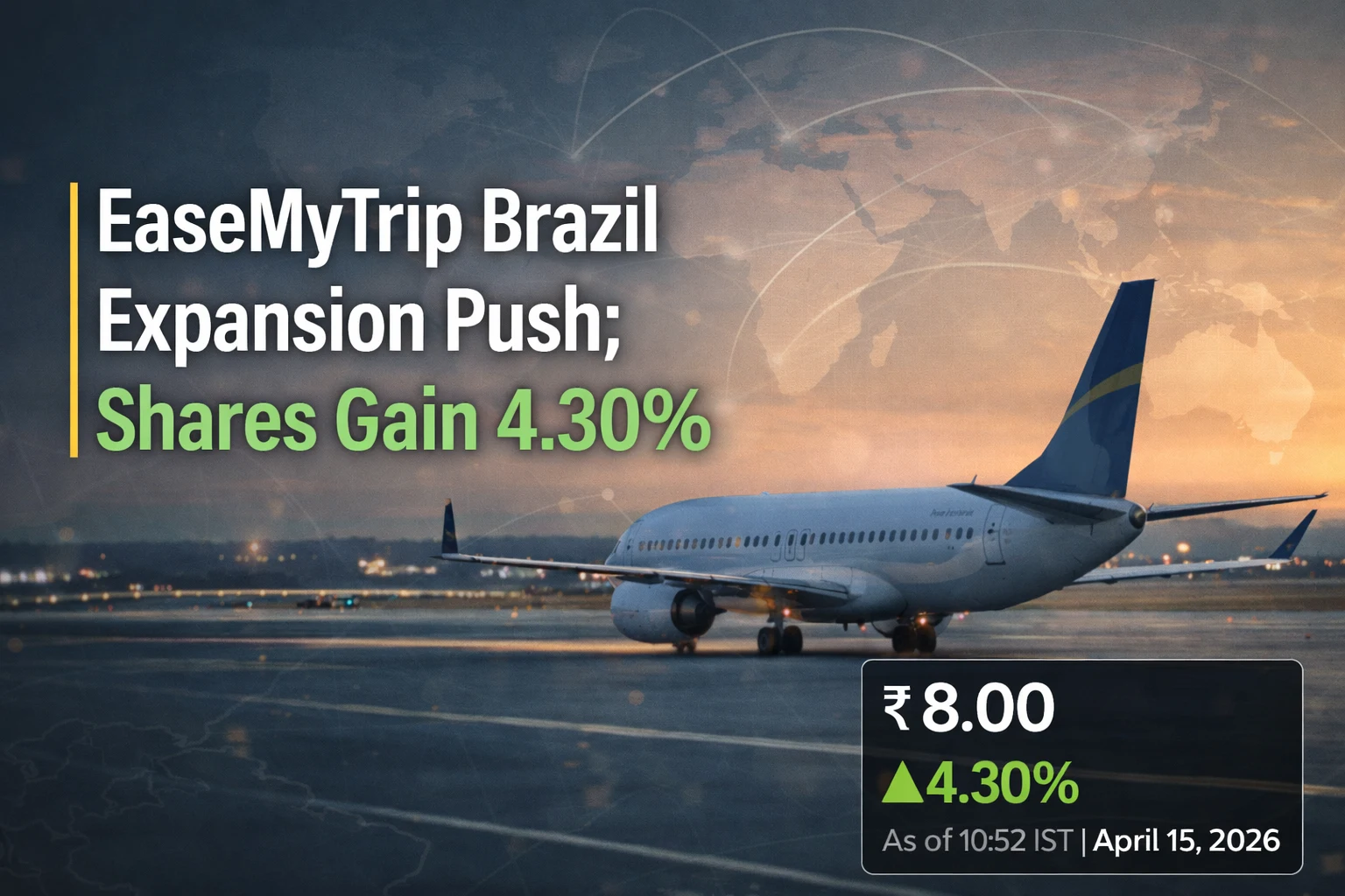 Ease My Trip Brazil Expansion Push; Shares Gain 4.30%
