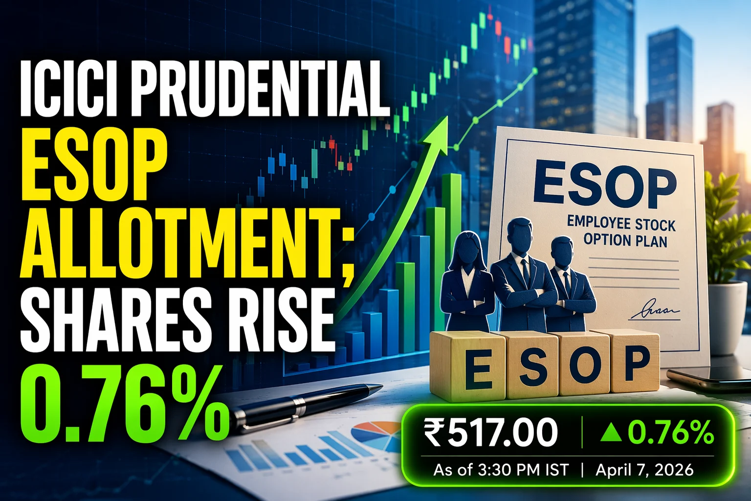 ICICI Prudential Allots 82,741 Equity Shares As ESOP to Employees
