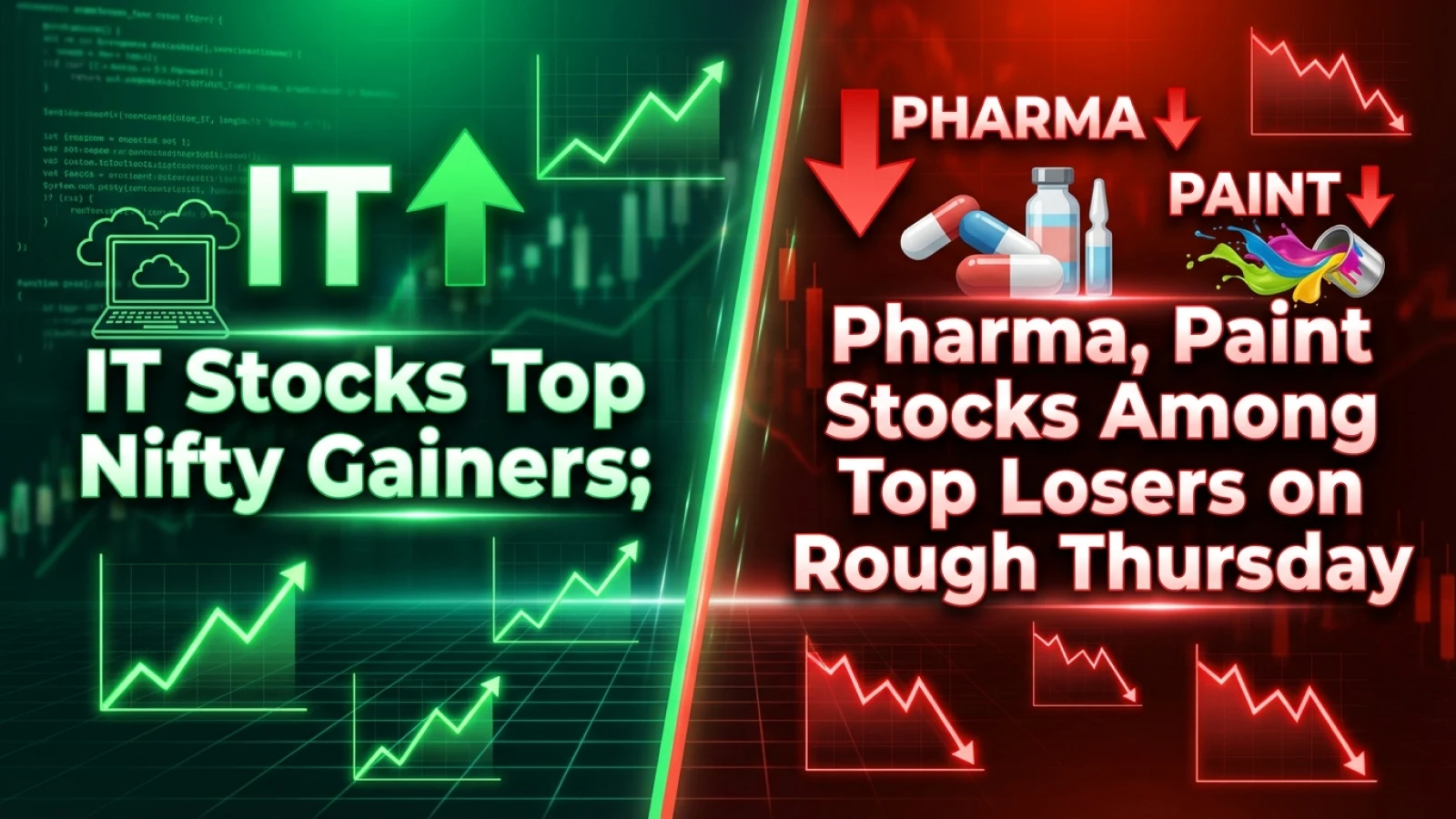 IT Stocks Top Nifty Gainers; Pharma, Paint Stocks Among Top Losers on Rough Thursday 