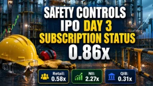 Safety Controls IPO Day 3 Subscription Status at 0.86x
