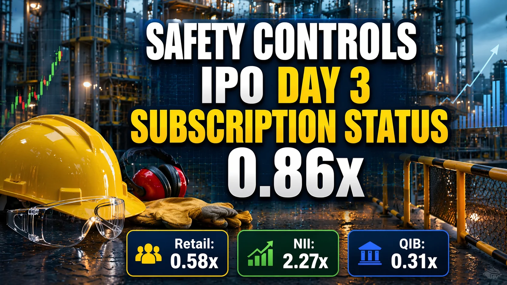 Safety Controls IPO Day 3 Subscription Status at 0.86x