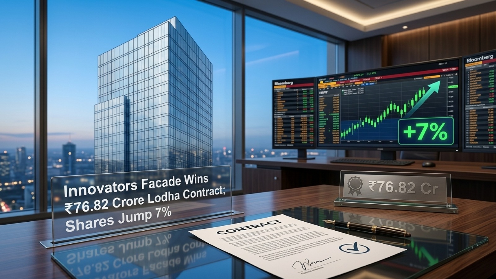 Innovators Facade Wins ₹76.82 Crore Lodha Contract; Shares Jump 7%